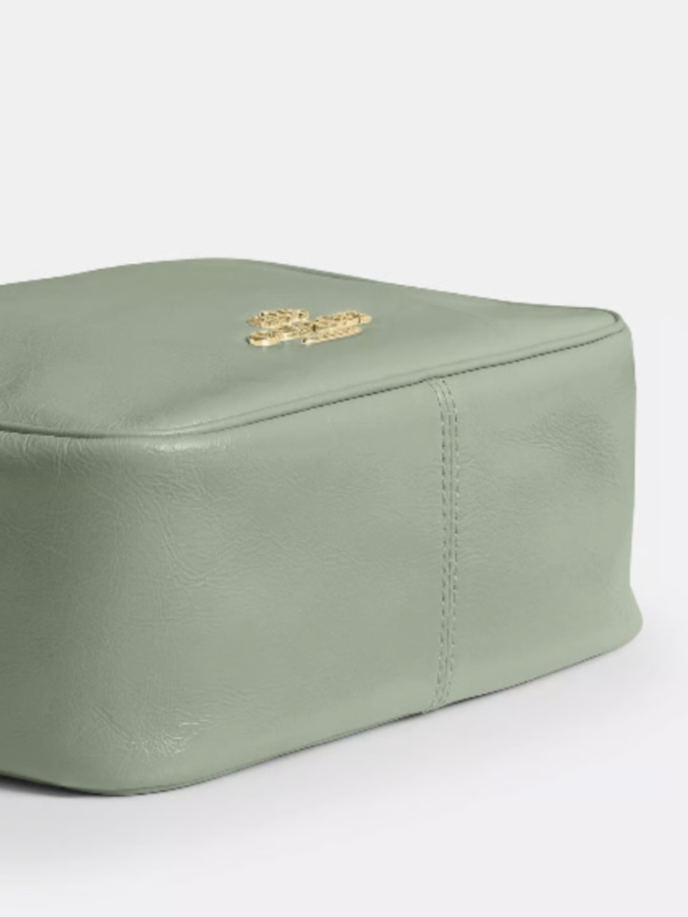 NWT Coach Mini Carey Crossbody Bag Gold/Light Pistachio - Picture 7 of 9